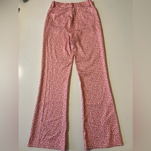 Princess Polly Ryllie Pink Cheetah Pants Size 4 - Picture 9 of 14
